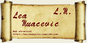 Lea Muačević vizit kartica